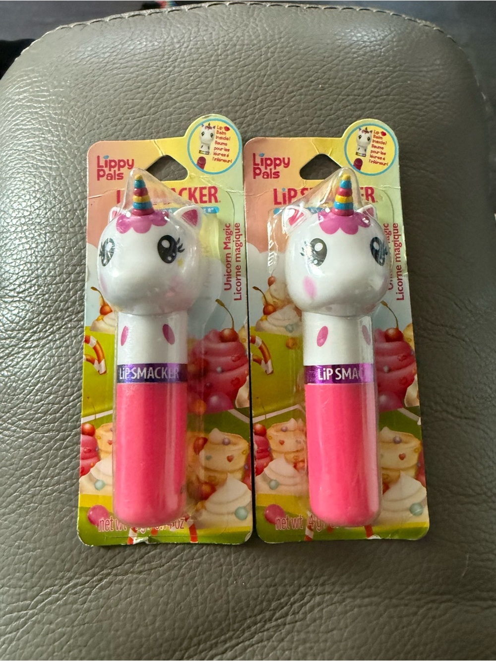 Lippy Lipsmackers Pals Unicorn Lip Balm - Pink. Set of 2